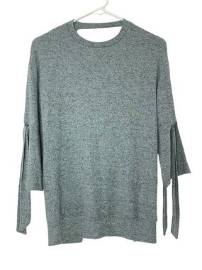Coin 1804 Open Back Sweater Womens Size Small Seafoam Crisscross Made In USA New